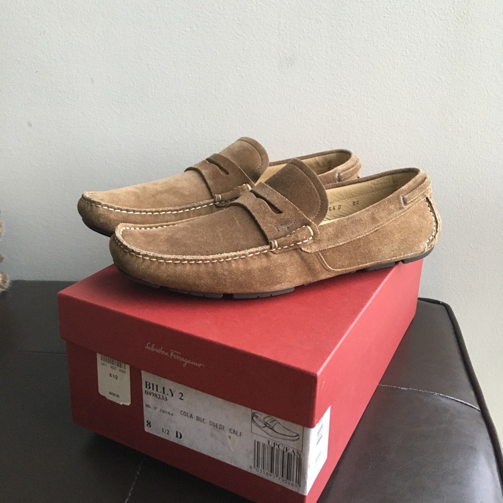 Salvatore Ferragamo suede moccasins